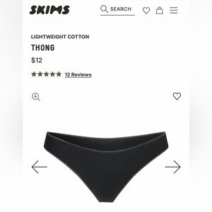 SKIMS Lightweight Cotton Thong